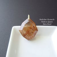 オレンジルチルクォーツ / ドロップ ペンダントトップ [pt-2963