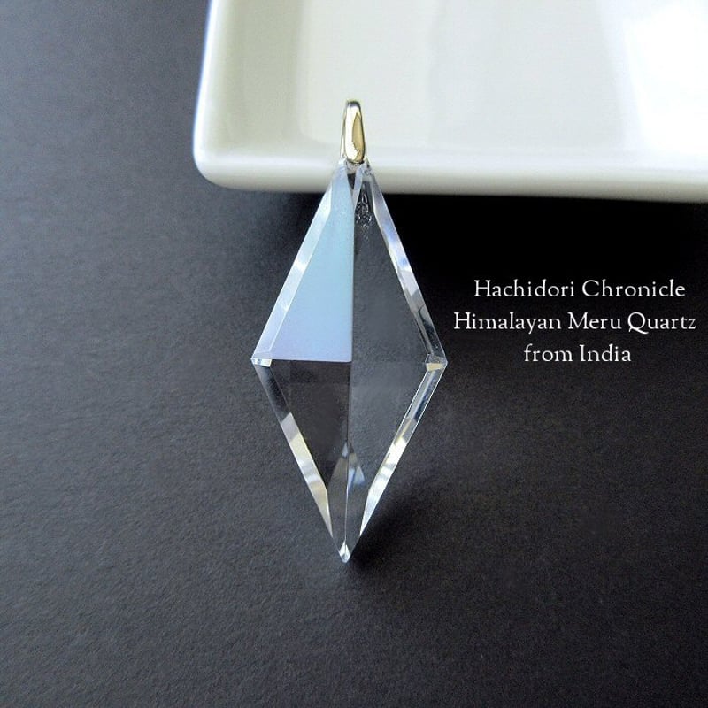 ヒマラヤ メルークォーツ / ペンダントトップ 菱形クロスカット [pt