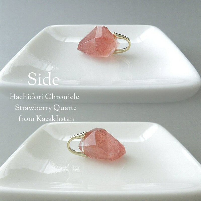 【高品質】カザフスタン産ストロベリークォーツ リング silver925 カザフスタン産ストロベリークォーツ / 小粒 結晶カット