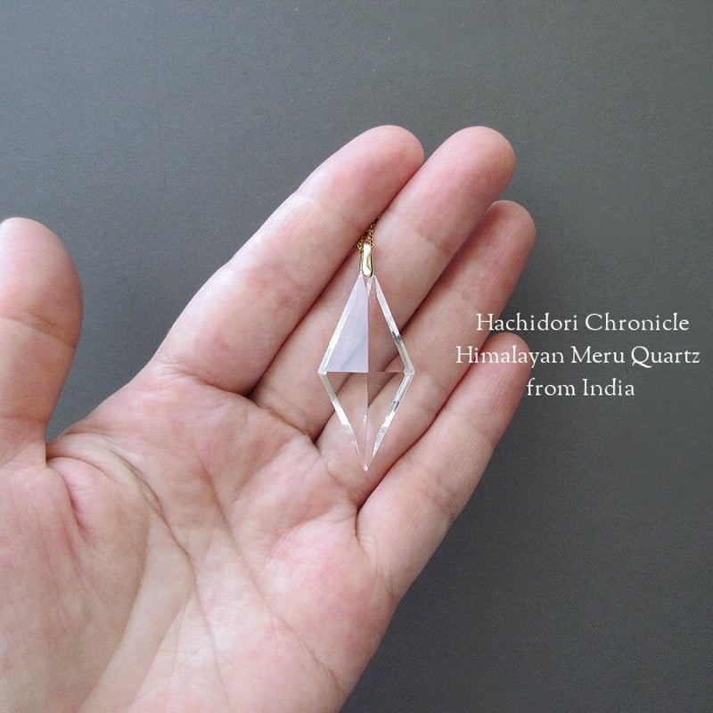 ヒマラヤ メルークォーツ / ペンダントトップ 菱形クロスカット [pt