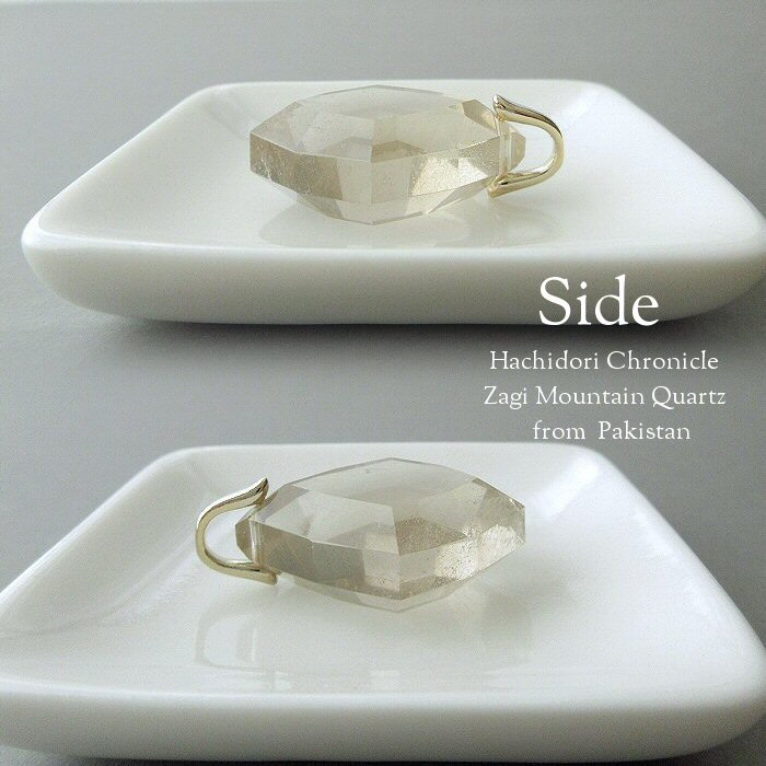 ザギマウンテンクォーツ / 8角カット ペンダントトップ [pt-2933
