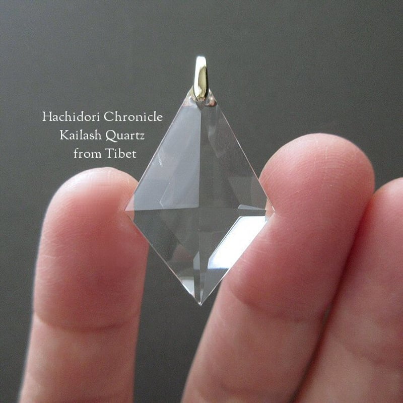 カイラス水晶 / 菱形クロスカット ペンダントトップ [pt-2946