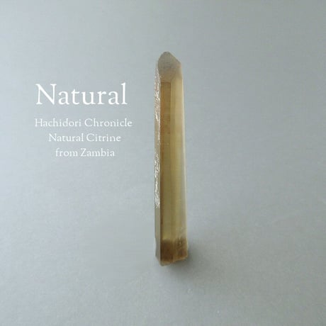 ザンビア産 天然シトリン / 結晶カット ペンダントトップ [pt-3017]