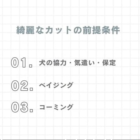 『綺麗なカットの前提条件』アーカイブ