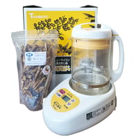漢方煎じ器霊芝乾燥スライスセット（大100g/1袋）／ 京都府産 原木栽培 農薬不使用