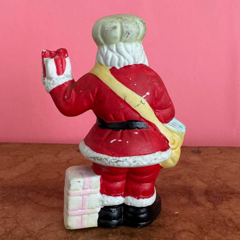 vintage】Santa Claus Ceramic Object b / 陶器製サンタク
