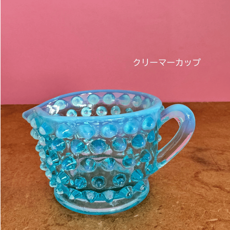 ビンテージ　フェントン ホブネイル　 クリーマー＆シュガーポット ビンテージ フェントン ホブネイル クリーマー＆シュガーポット