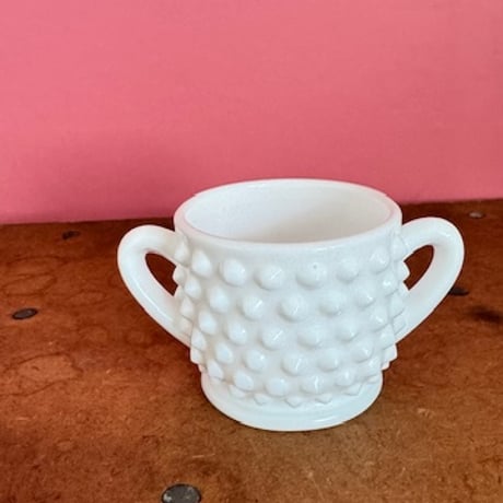 フェントン ミルクガラス ボブネイル ピーチブロウ 13×14cm 極美品 フェントン ボブネイル ミルクガラス 蓋付きキャンディ