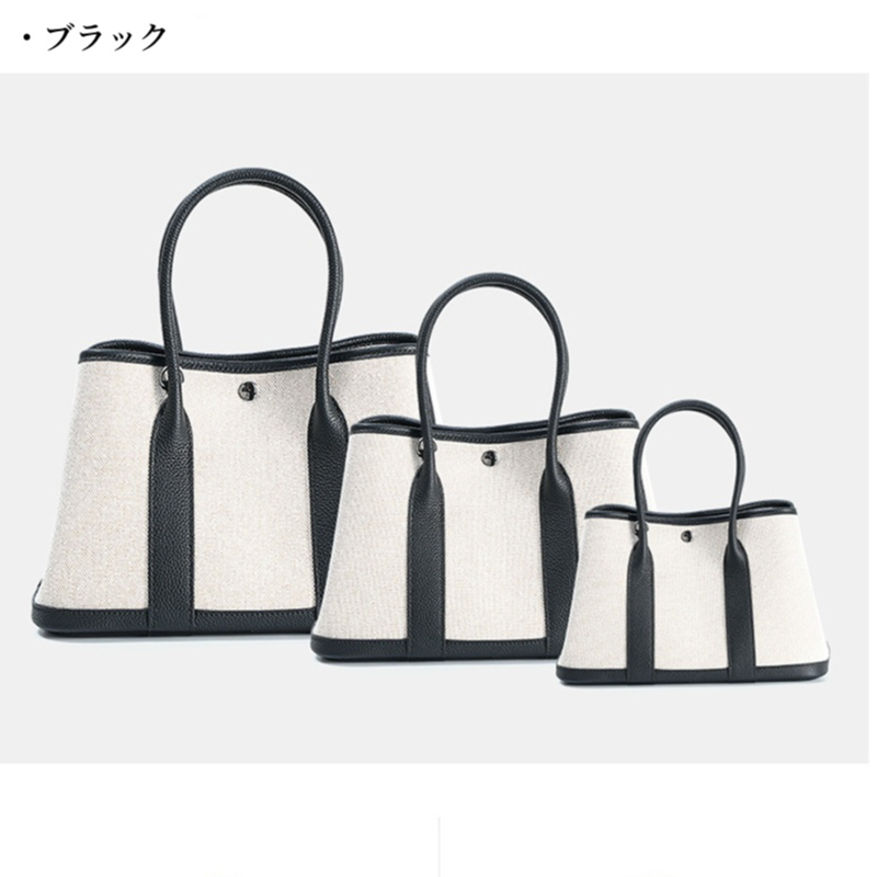 uu019] ガーデン パーティー バッグ キャンバス トート レザー