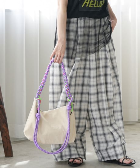 カラフルロープハンドル2WAYバッグ