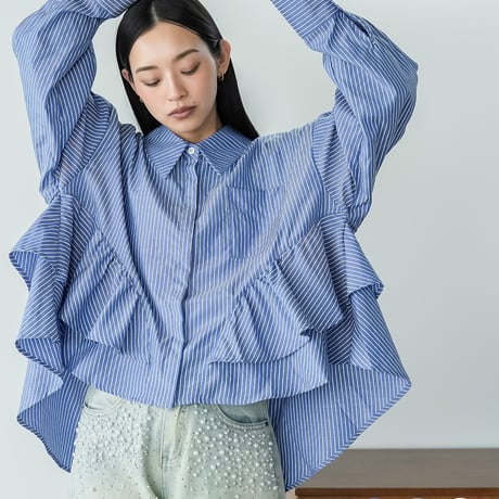 UNMINOU ペプラムティアードトップス ペプラムブラウス | STORES