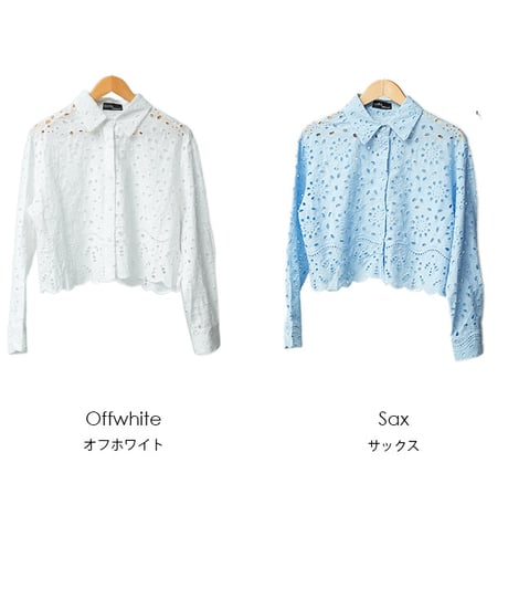 カットレースブラウス