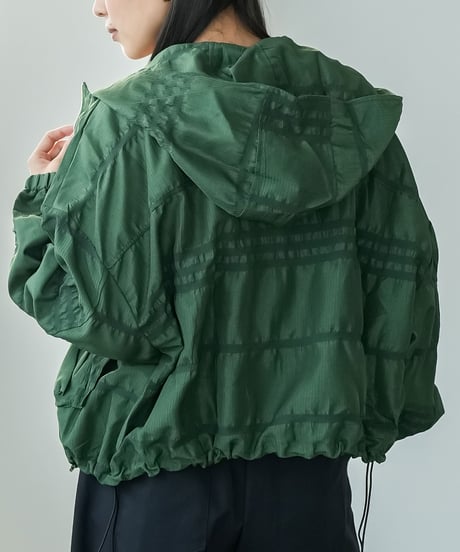 ワッシャー加工シャーリングブルゾン