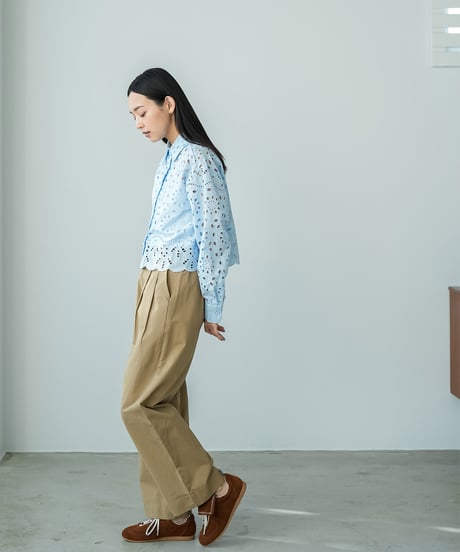 ウェストタックチノパンツ