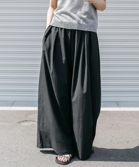 スカーフ付きミリタリーワイドパンツ