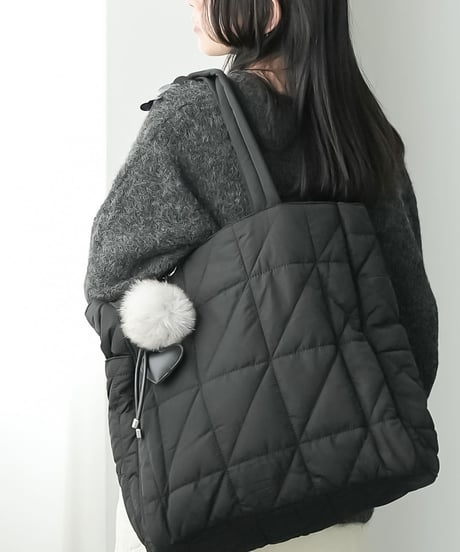 中綿キルティングトートバッグ