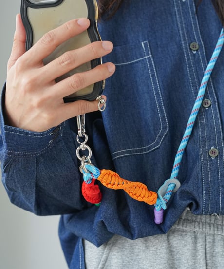 カラフルロープスマホストラップ