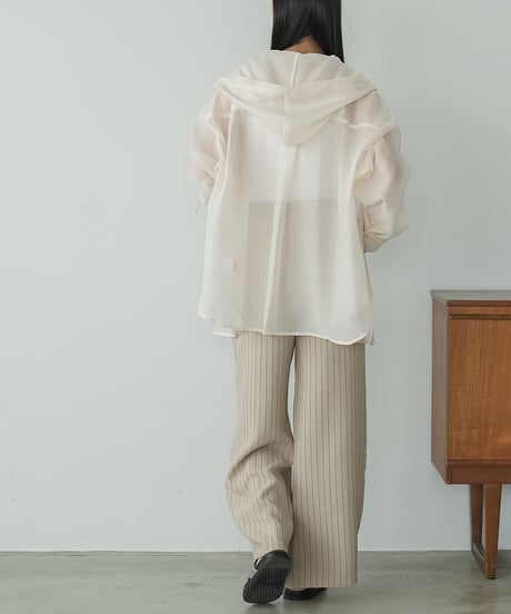 エステルボイルシアーフードシャツ