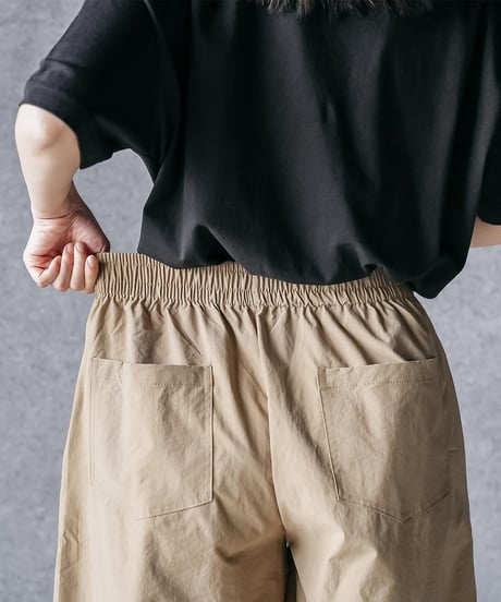 スカーフ付きミリタリーワイドパンツ