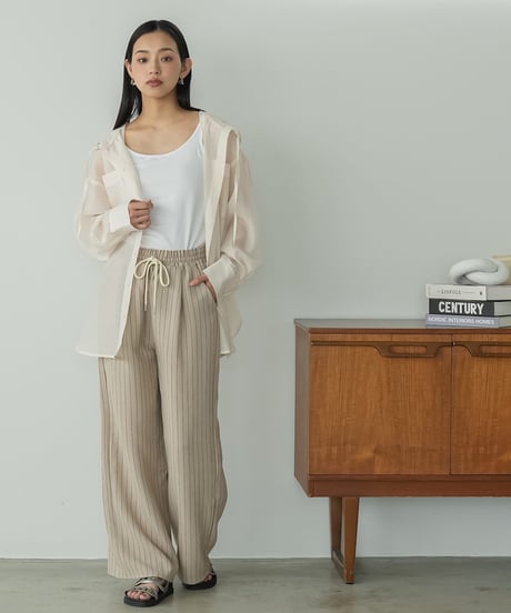 エステルボイルシアーフードシャツ