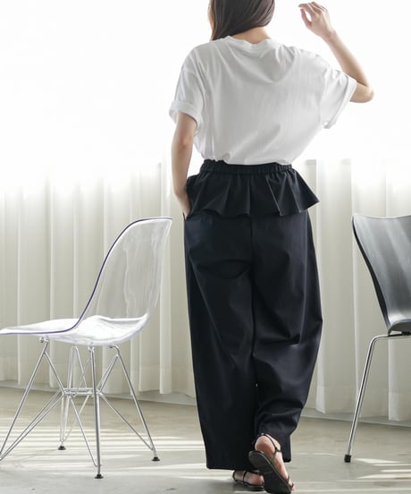 ウェストレイヤードワイドパンツ