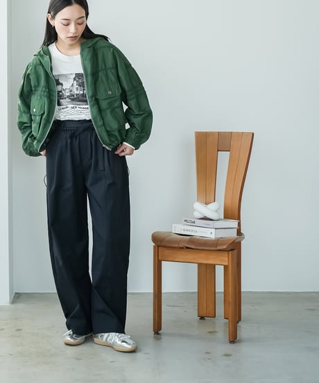 ベルト付きイージーカーブパンツ