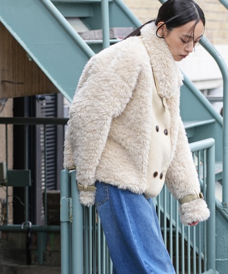 スウェード×ボアジャケット