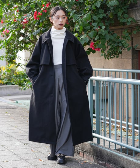 アレンジカラーシングルロングコート