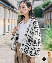 クロシェトッパーカーディガン