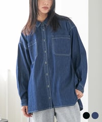 オーバーサイズデニムシャツ