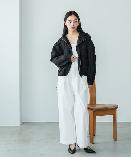 ワッシャー加工シャーリングブルゾン