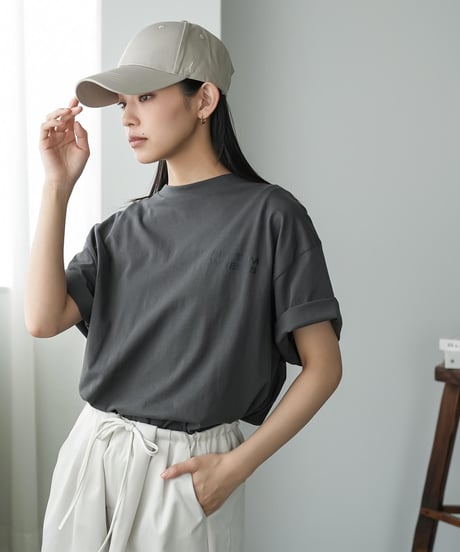 シルバーコーティング刺繍キャップ