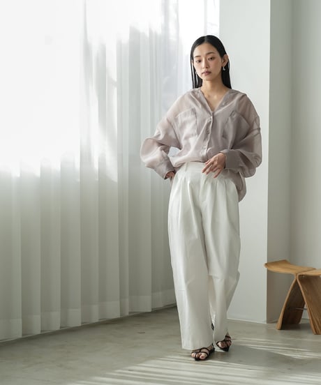 エステルボイルシアーフードシャツ