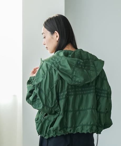ワッシャー加工シャーリングブルゾン