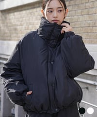 袖ボリュームショート中綿ジャケット