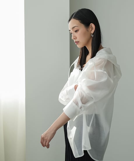 エステルボイルシアーフードシャツ