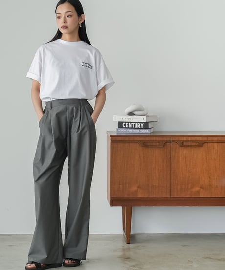 半袖バックプリントフォトTシャツ