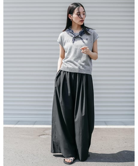 スカーフ付きミリタリーワイドパンツ