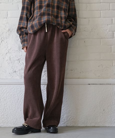 コーデュロイ裏フリースボンディングパンツ