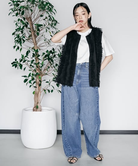 チュールフリルベスト