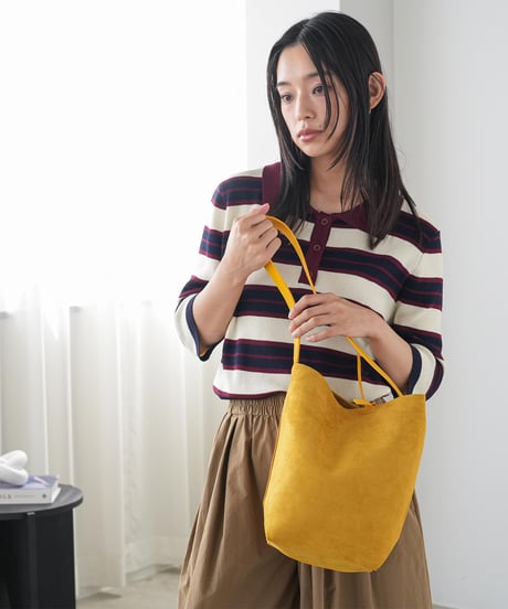 6分袖ラガーニットプルオーバー