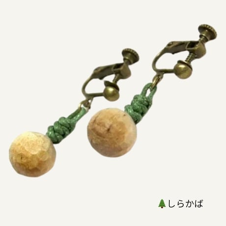 wood*drops　イヤリング