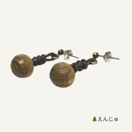 wood*drops　ピアス
