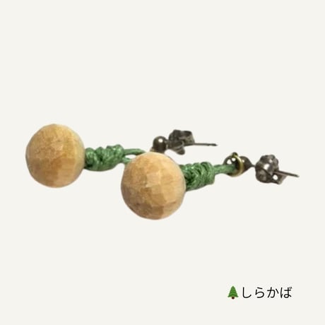 wood*drops　ピアス