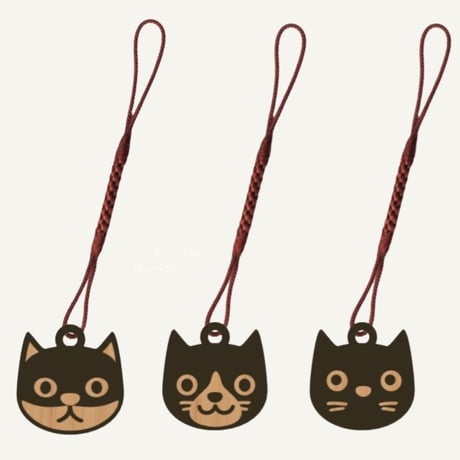 うちのねこ　根付