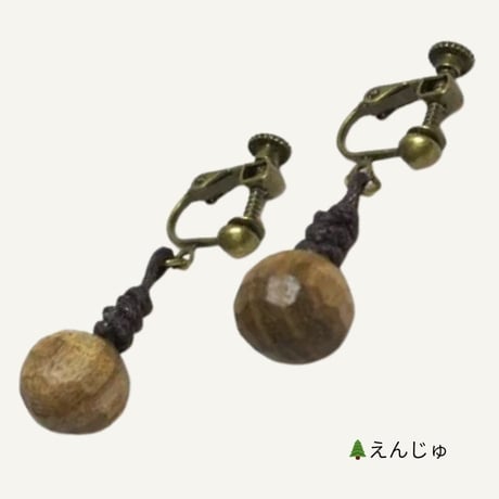 wood*drops　イヤリング