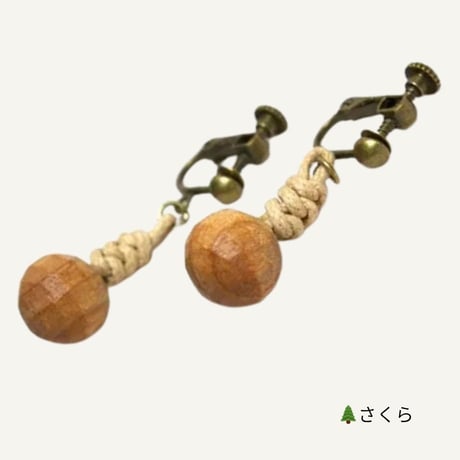 wood*drops　イヤリング