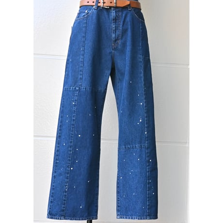 "rebear by johnbull" patchwork wide pants