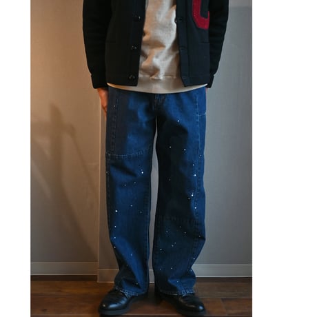 "rebear by johnbull" patchwork wide pants
