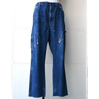 "KOUHEI TERRAI"REMAKE CORD DENIM PAINTER PANTS (HAND PAINT) ②